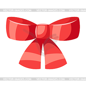 Red bow - vector clip art