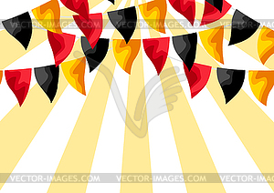 Background with garland of flags - vector EPS clipart