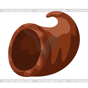 Happy Thanksgiving horn of plenty - vector clipart