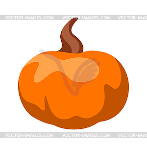 Cartoon ripe pumpkin - vector clipart