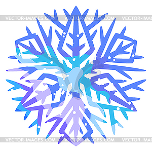 Winter abstract snowflake - vector clipart