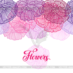 Seamless pattern with poppies - vector clipart