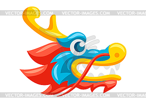 Chinese dragon head - vector clip art