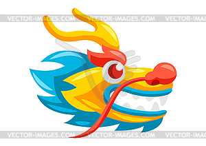 Chinese dragon head - vector image