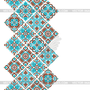 Italian ceramic tile seamless pattern. Mediterranea - vector image