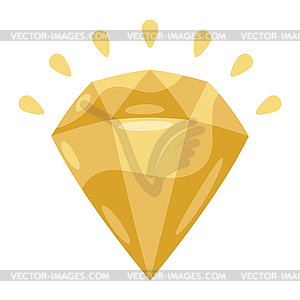Shiny diamond - vector clipart