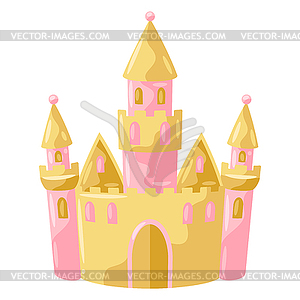 Princess castle - vector clip art