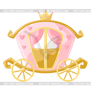 Princess carriage - vector image