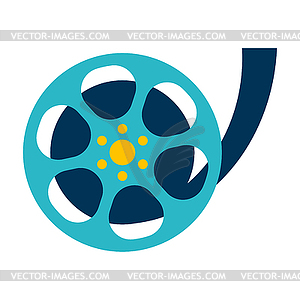 Movie film reel - vector image