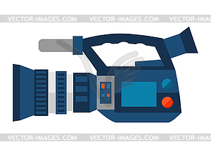 Репортажная видеокамера - изображение в векторе / векторный клипарт