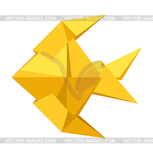 Origami fish - stock vector clipart