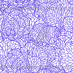 Seamless pattern with violet irises - vector image