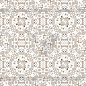 Portuguese azulejo ceramic tile seamless pattern - vector clipart