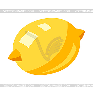 Stylized lemon - vector clipart / vector image