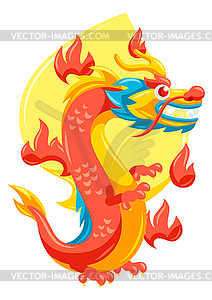 Chinese dragon - royalty-free vector image