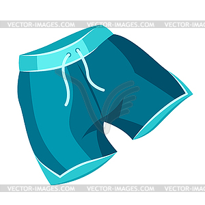 Male swimming shorts - vector image