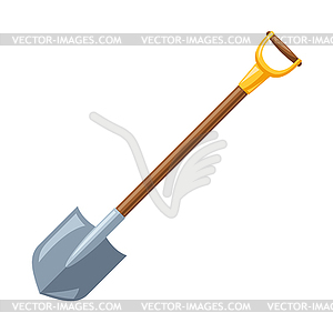 Garden shovel - vector clipart