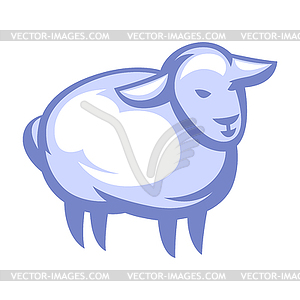 Stylized sheep - vector image