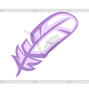 Bird feather - vector clipart