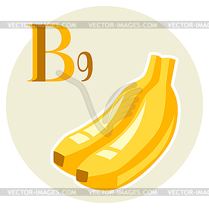 Stylized bananas - vector clipart