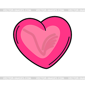 Cartoon heart - vector clipart