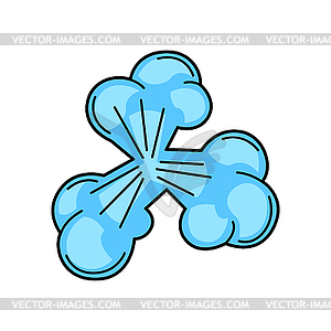 Cartoon explosion - vector image