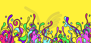 Background with slime and tentacles - vector clipart