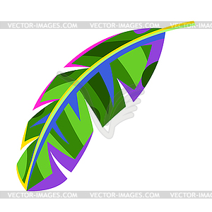 Stylized palm leaf - vector clip art