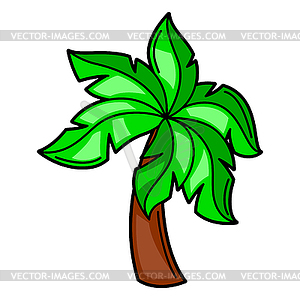 Cartoon palm - vector EPS clipart