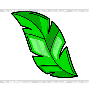 Cartoon palm leaf - vector image