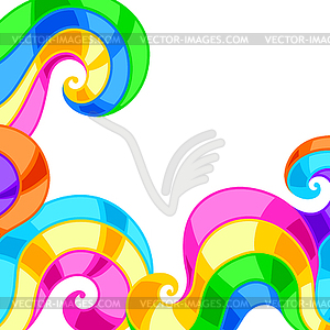 Background with abstract colored swirls - royalty-free vector image