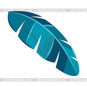 Stylized palm leaf - royalty-free vector clipart