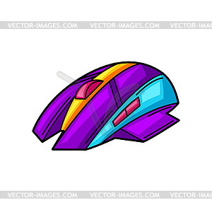 Gaming mouse. Cyber sports, computer games, fun - vector clip art