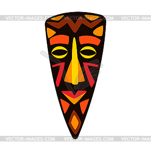 Stylized African mask - vector image