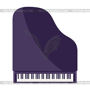 Grand piano. Musical instrument for concert poster - vector clipart