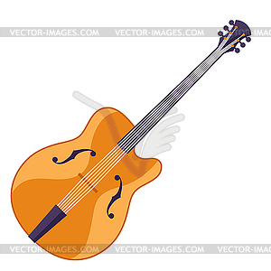 Guitar. Musical instrument for concert poster - vector image