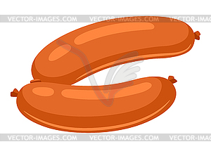 Sausage. Icon or image for butcher shops and - vector clipart