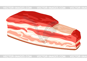 Bacon. Icon or image for butcher shops and - vector image