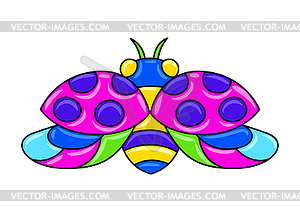 Decorative ornamental stylized ladybug. Mexican - vector image