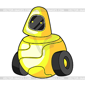 Robot. Trendy character in cartoon style - vector image