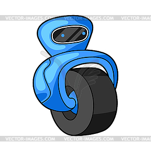 Robot. Trendy character in cartoon style - stock vector clipart