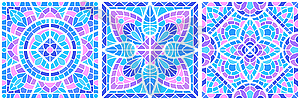 Ancient mosaic ceramic tile pattern. Decorative - vector clipart