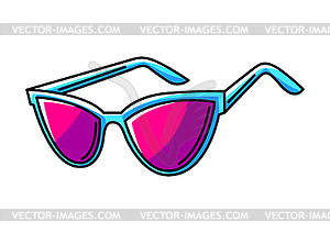 Sunglasses. Colorful cute cartoon icon - vector image