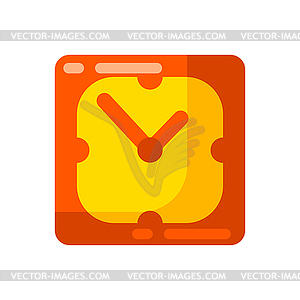 Часы. Стилизованный значок для дизайна - клипарт в векторном формате