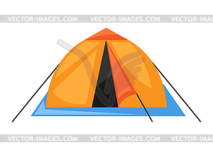 Bonfire. Adversting icon for travel industry and - color vector clipart