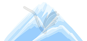 Mountain. Adversting icon for travel industry and - vector image