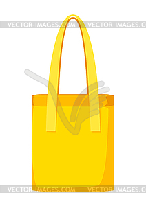 Shopping bag. Promotional template for industry - vector image