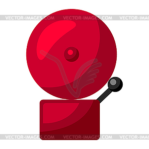 Fire alarm. Firefighting item. Adversting icon for - vector clipart