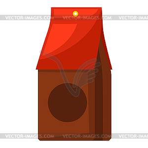 Pack of tea. Food adversting icon for industry and - vector image