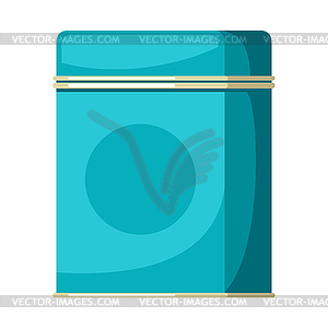 Box of tea. Food adversting icon for industry and - vector clip art